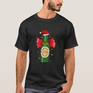 Camiseta Tan Alegre Como Me Pongo Gorra de Santa de Cerveza