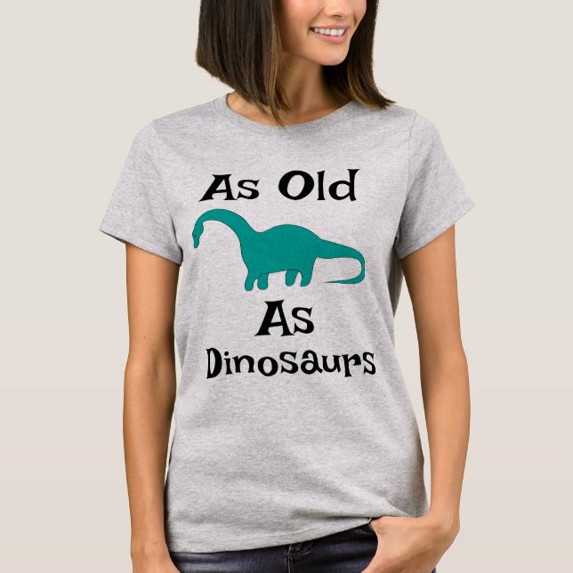 Camiseta Tan Antigua Como Los Dinosaurios (Anverso)