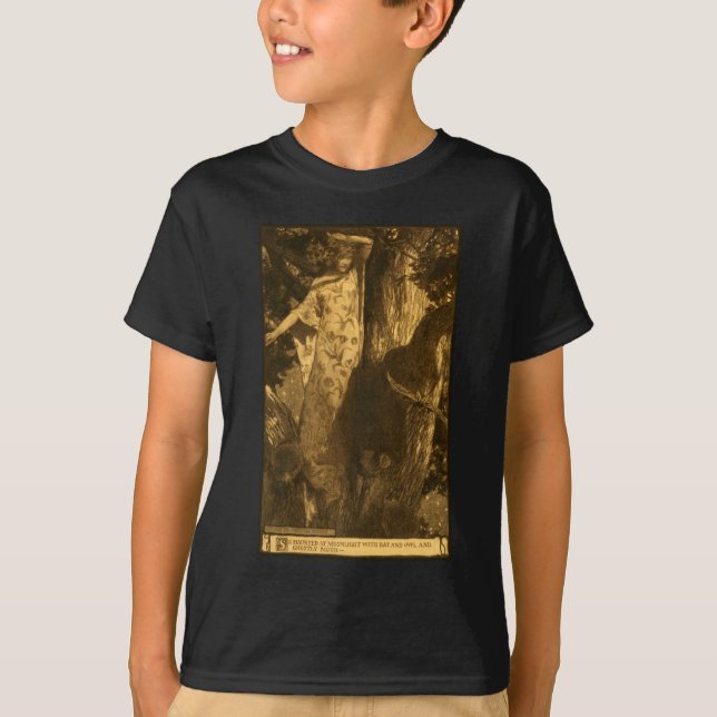 Camiseta Tan atormentados guardianes de la luna de la noche (Anverso)