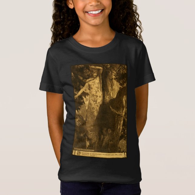 Camiseta Tan atormentados guardianes de la luna de la noche (Anverso)