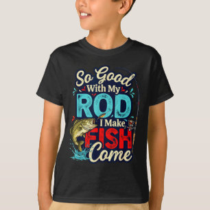 Camiseta Tan bueno con mi caña humor divertido de pesca 