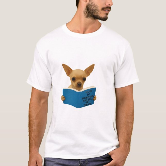 Camiseta Tan Chihuahua how to Misbehave  (Anverso)