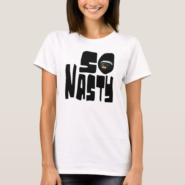 Camiseta ¡Tan desagradable! El decir divertido del tejón de (Anverso)