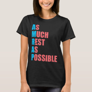 Camiseta Tan Descanso Como Sea Posible Amrap Divertido Mode