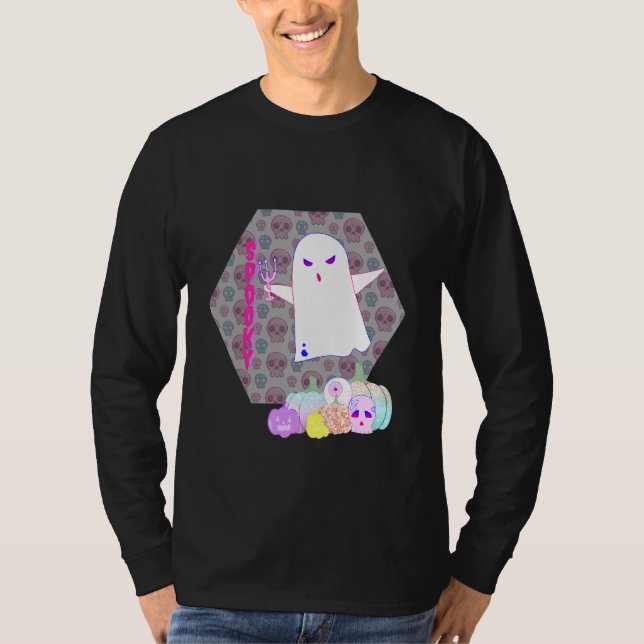 Camiseta Tan espeluznante fantasma de Gótico Pastel de temp (Anverso)