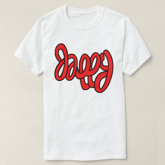 Camiseta Tan Feliz (Diseño del anverso)