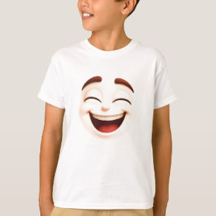 Camiseta Tan feliz – cara de emoji riendo