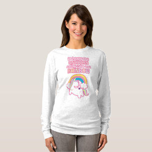 Camiseta Tan feliz como un unicornio que come la torta en