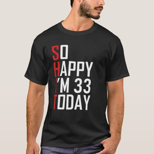 Camiseta Tan feliz que tengo 33 años de edad en 1988. Diver (Anverso)