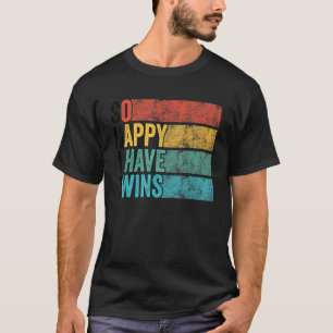 Camiseta Tan feliz que tengo a mamá madre gemela papá dicie