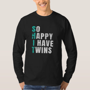Camiseta Tan feliz que tengo gemelos