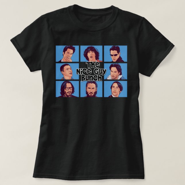 Camiseta Tan gracioso es que el arte de Keanu se vuelve gra (Diseño del anverso)