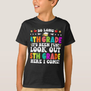 Camiseta Tan largo 4º Grado Cuidado 5º Grado Aquí Llego