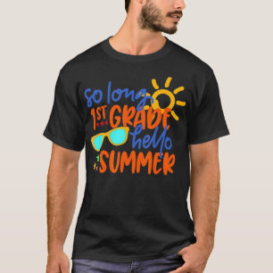 CAMISETA TAN LARGO GRADO HOLA DE PRIMER GRADO DE ESTUDIO DE