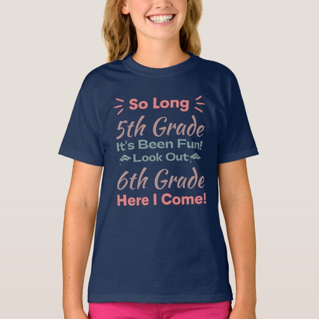 Camiseta Tan largo quinto grado (Anverso)