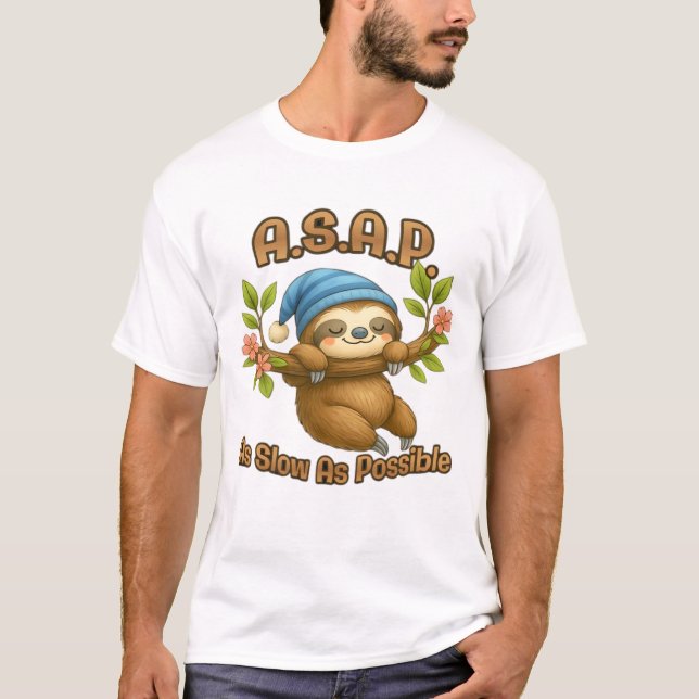 Camiseta Tan Lento Como Sea Posible - Tragita ASAP Classic  (Anverso)