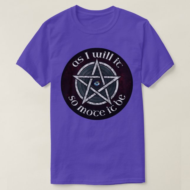 Camiseta Tan Modesto que sea pentagram (Diseño del anverso)