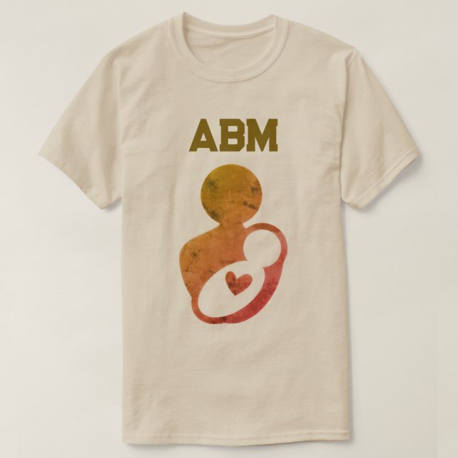 Camiseta Tan Mother Baby ABM Peace Love Breastmilk (Diseño del anverso)