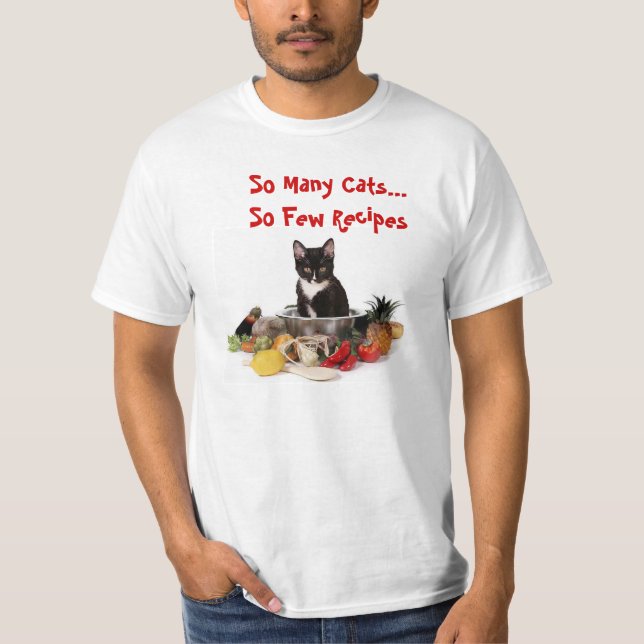 Camiseta Tan muchos gatos (Anverso)