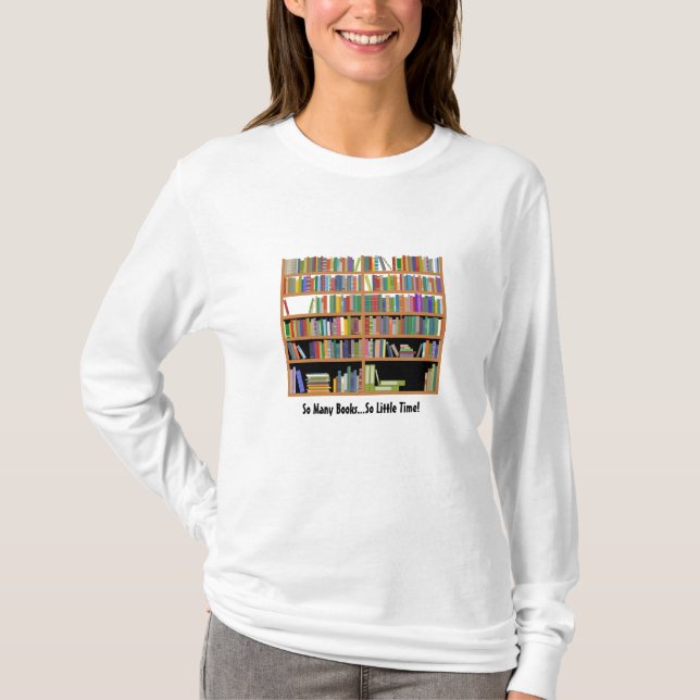 Camiseta Tan muchos libros (personalizable) (Anverso)