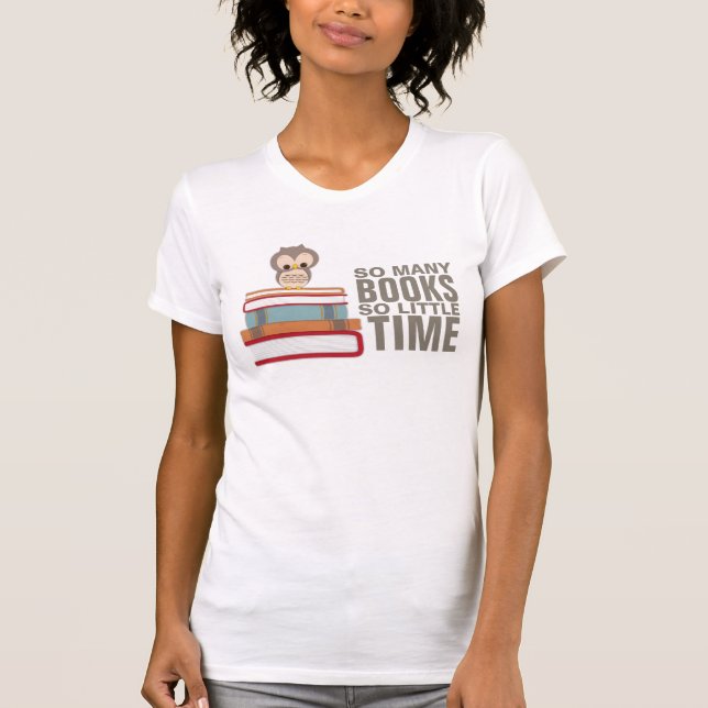 Camiseta Tan muchos libros tan poco empollón lindo del (Anverso)
