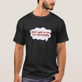 Camiseta Tan poco amigable raro lema sarcástico