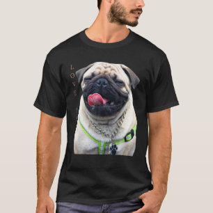 Camiseta Tan Pug Mujeres Hombres Pug Mom Dad Life Tee Love