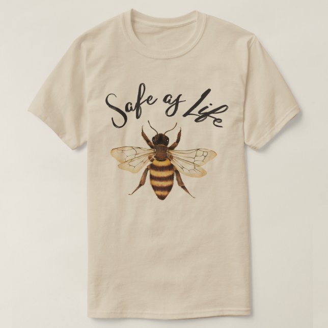 Camiseta Tan Seguro Como La Vida (Diseño del anverso)