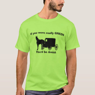 Camiseta Tan verde, verde de Amish