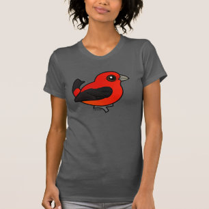Camiseta Tanager de escarlata del dibujo animado