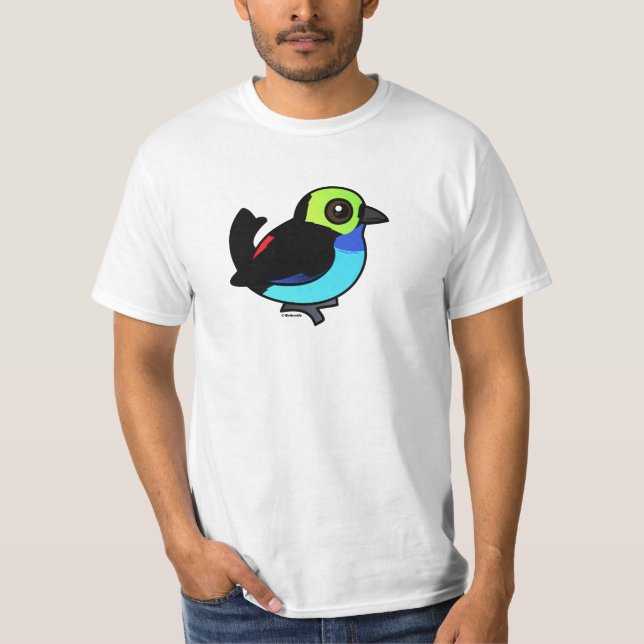 Camiseta Tanager del paraíso de Birdorable (Anverso)