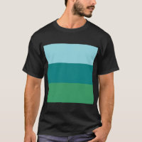 Tanager Turquesa, Azul Teal y Verde Kelly Horiz