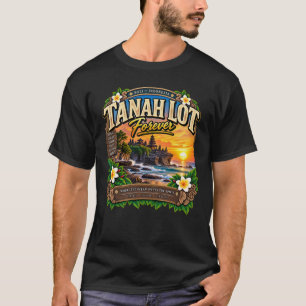 Camiseta Tanah Lot Bali Por Siempre Arte de Viaje Vintage