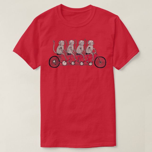 Camiseta Tandem Bicycle Cat Gang (Diseño del anverso)