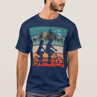 Camiseta tandem bike cycling cyclist couple gift 