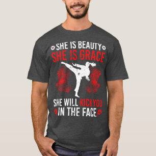 Camiseta Tang Soo Do Beauty Grace Kick Martial Arts