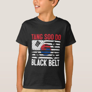 Camiseta Tang Soo Do Black Belt Karate Fighter