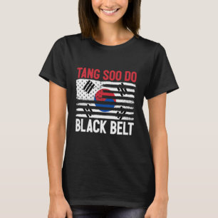 Camiseta Tang Soo Do Black Belt Karate Fighter