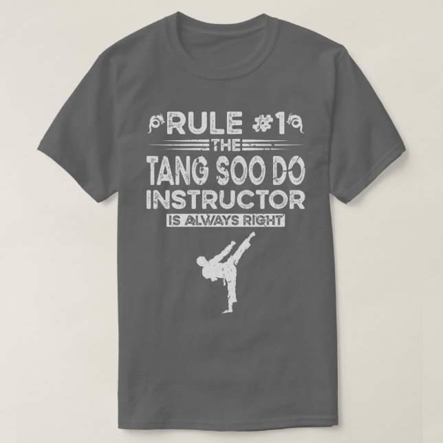 Camiseta Tang Soo Do Instructor Artes Marciales Coreanas (Diseño del anverso)