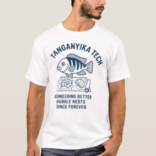 Camiseta Tanganyika Tech - Parodia de la huella azul de She