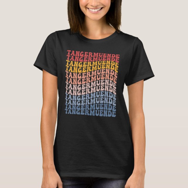 Camiseta Tangermuende City Groovy Retro (Anverso)