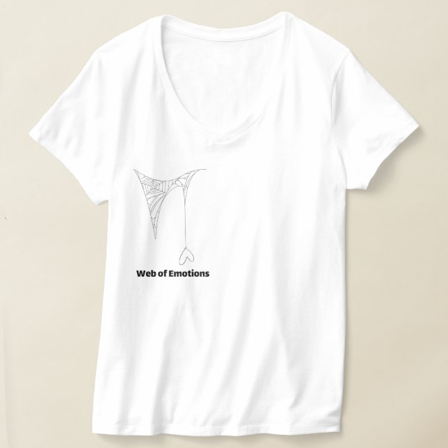 Camiseta Tangled Hearts Women’s V-Neck T-Shirt – Minimal Li (Distribución )