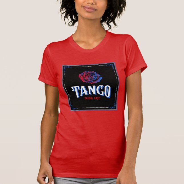 Camiseta Tango argentino Buenos Aires Fileteado Porteño (Anverso)