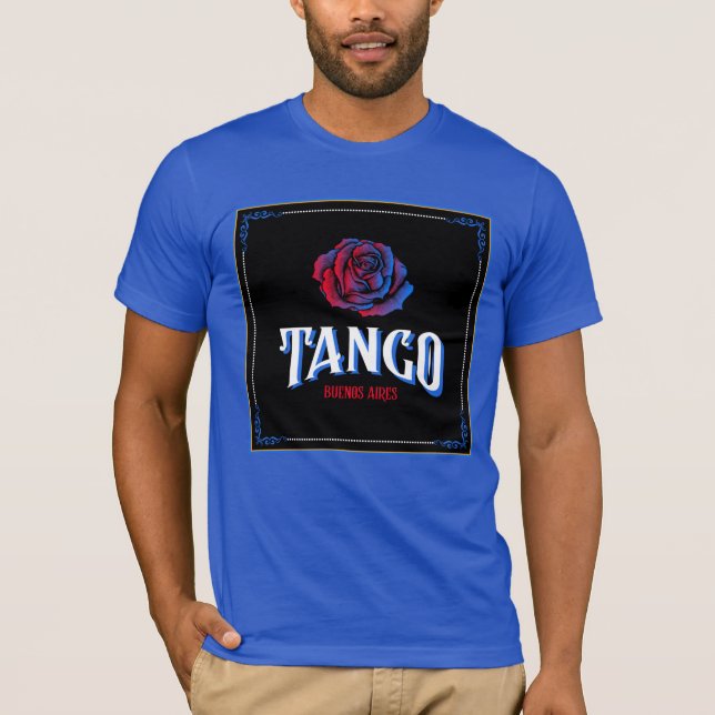 Camiseta Tango argentino Buenos Aires Fileteado Porteño (Anverso)