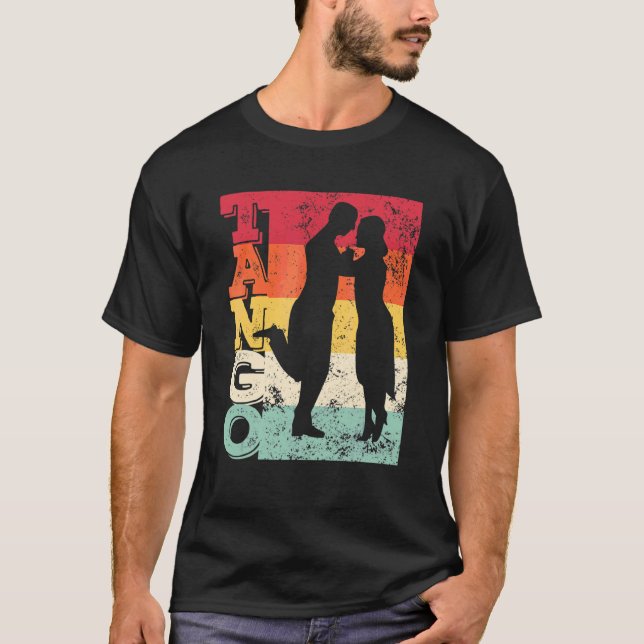 Camiseta Tango Argentino Danzando El Corazón Milonga Vals T (Anverso)