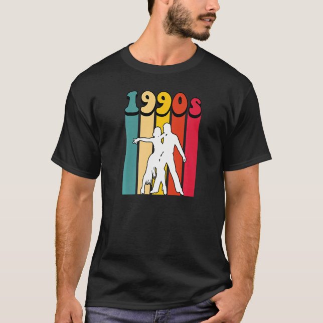 Camiseta Tango de los 90 bailando retro vintage (Anverso)