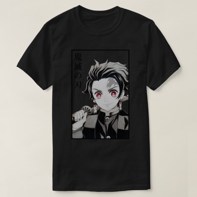 Camiseta Tanjiro Demon Slayer Kimetsu No Yaiba Anime (Diseño del anverso)