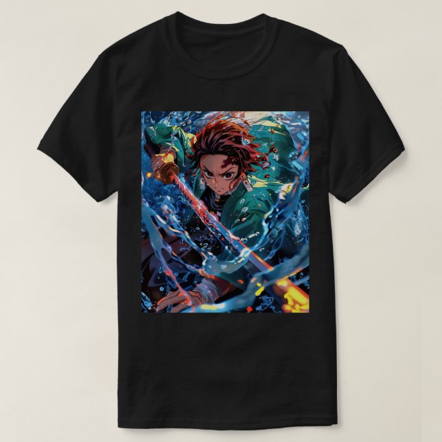 Camiseta Tanjiro japonés manga (Diseño del anverso)