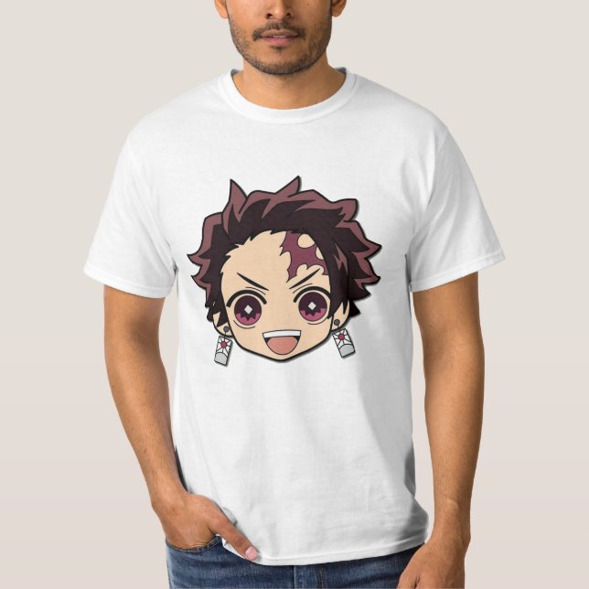 Camiseta Tanjiro kamado cara feliz (Anverso)