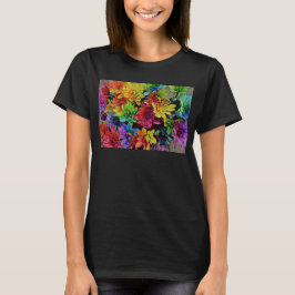 Camiseta Tank Basic multicolor superior (negro)